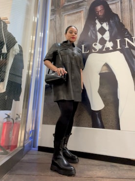 「ALLSAINTS（オールセインツ）のアイテム」を使った、Vivienneさん（レディース・160cm）の冬コーディネート