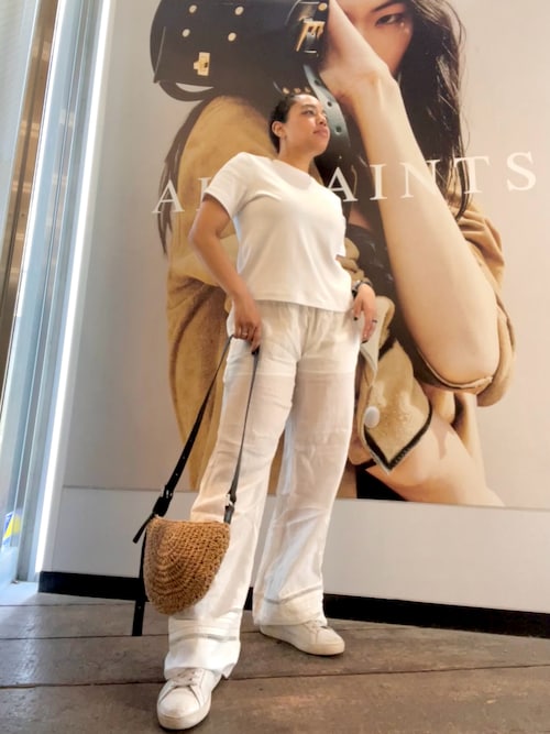 ALLSAINTS♡リネン ブレンド ワイド レッグ トラウザー ALLSAINTS パンツ JADE LINEN WIDE LEG TROUSER | リネン ワイド