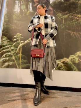 「ALLSAINTS（オールセインツ）のアイテム（その他アウター）」を使った、Vivienneさん（レディース・160cm）の冬コーディネート