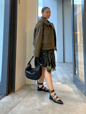 「ALLSAINTS（オールセインツ）のアイテム（その他アウター）」を使った、Vivienneさん（レディース・160cm）の秋コーディネート