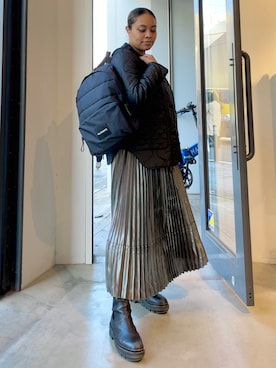 「ALLSAINTS（オールセインツ）のアイテム（その他アウター）」を使った、Vivienneさん（レディース・160cm）の冬コーディネート