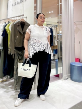 「ALLSAINTS（オールセインツ）のアイテム」を使った、Vivienneさん（レディース・160cm）の春コーディネート