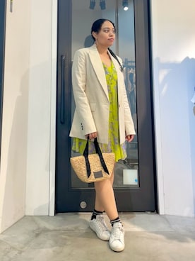 「ALLSAINTS（オールセインツ）のアイテム（ジャケット/アウター）」を使った、Vivienneさん（レディース・160cm）の夏コーディネート
