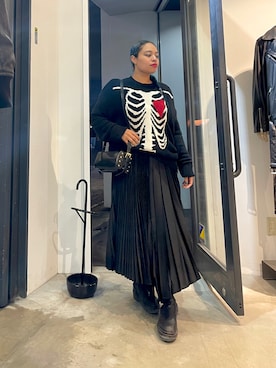 「ALLSAINTS（オールセインツ）のアイテム」を使った、Vivienneさん（レディース・160cm）の秋コーディネート