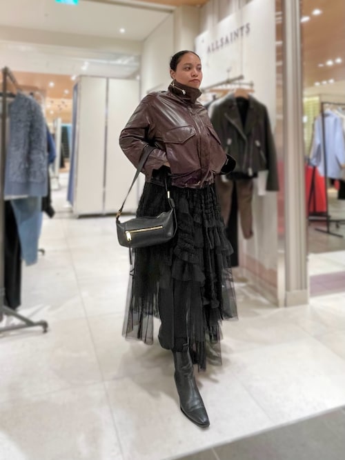 ALLSAINTS（オールセインツ） ブーツ FOX POINTED WESTERN LEATHER