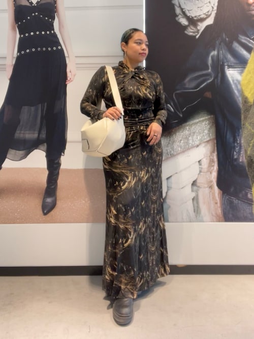 ALLSAINTS（オールセインツ） ワンピース MINA SLIM FIT PRINTED MAXI