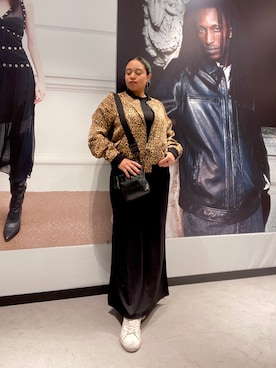 「ALLSAINTS（オールセインツ）のアイテム」を使った、Vivienneさん（レディース・160cm）の冬コーディネート
