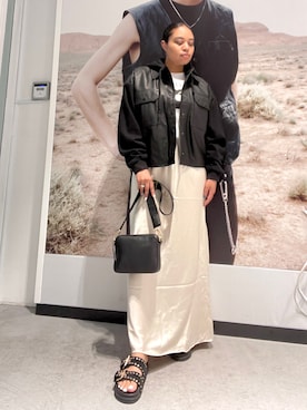 「ALLSAINTS（オールセインツ）のアイテム（その他アウター）」を使った、Vivienneさん（レディース・160cm）の夏コーディネート