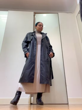 「ALLSAINTS（オールセインツ）のアイテム」を使った、Vivienneさん（レディース・160cm）の冬コーディネート