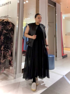 「ALLSAINTS（オールセインツ）のアイテム」を使った、Vivienneさん（レディース・160cm）の春コーディネート