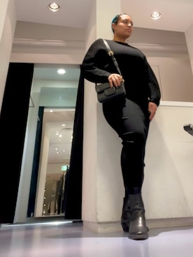 「ALLSAINTS（オールセインツ）のアイテム」を使った、Vivienneさん（レディース・160cm）の冬コーディネート