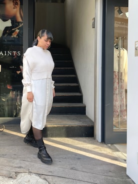 「ALLSAINTS（オールセインツ）のアイテム（シャツワンピース）」を使った、Vivienneさん（レディース・160cm）の春コーディネート