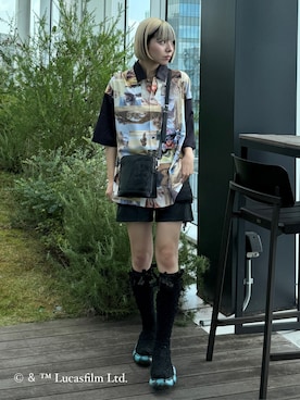 「tk.TAKEO KIKUCHI」｜あおいさん（レディース・159cm）の夏コーディネート
