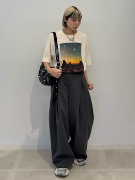 「tk.TAKEO KIKUCHI」｜あおいさん（レディース・159cm）の夏コーディネート