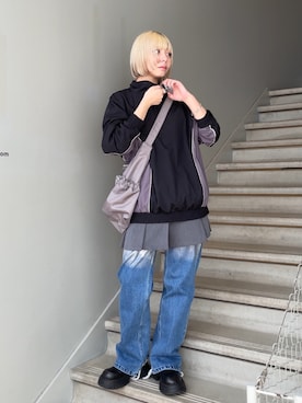 「アイテム（ブルゾン）」を使った、あおいさん（レディース・159cm・20代）の春コーディネート