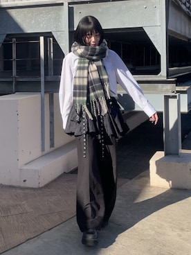 あおいさん(レディース・159cm)の冬コーディネート