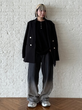 「tk.TAKEO KIKUCHI（ティーケータケオキクチ）のアイテム」を使った、あおいさん（レディース・159cm）の夏コーディネート