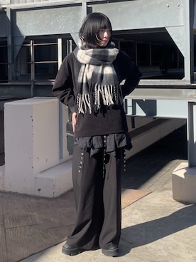 あおいさん(レディース・159cm)の冬コーディネート