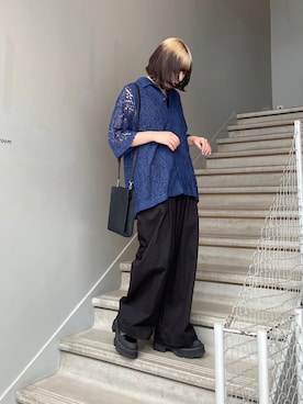 「アイテム（パンツ）」を使った、あおいさん（レディース・159cm・20代）の夏コーディネート