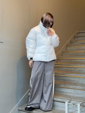 「tk.TAKEO KIKUCHI（ティーケータケオキクチ）のアイテム（ダウンジャケット/コート）」を使った、あおいさん（レディース・159cm）の秋コーディネート