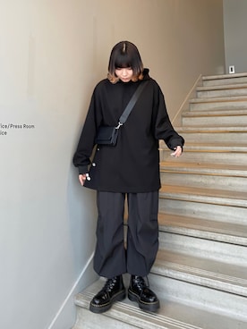 「パーカーコーデ」｜あおいさん（レディース・158cm・10代）の冬コーディネート