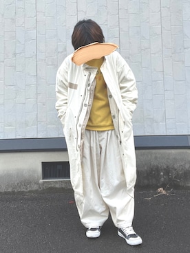 「ミニタリー」｜「アイテム（ジャケット/アウター）」を使った、くらげ.さん（レディース・155cm）の秋コーディネート