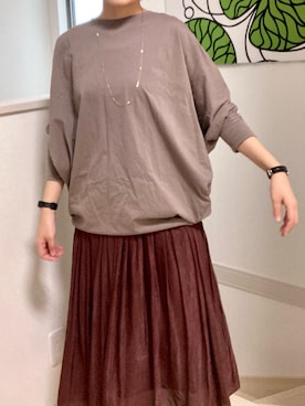 「HELIOPOLE（エリオポール）のアイテム」を使った、まいぞさん（レディース・158cm）の秋コーディネート