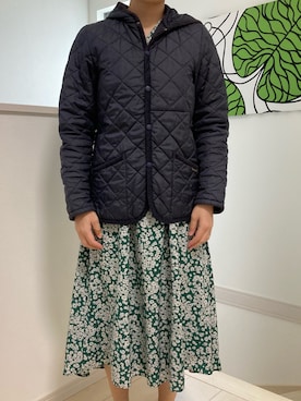 「LAVENHAM（ラベンハム）のアイテム（ブルゾン）」を使った、まいぞさん（レディース・158cm）の秋コーディネート