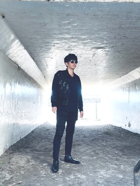 「NEIL BARRETT（ニールバレット）のアイテム（ジャケット/アウター）」を使った、7thheavenartさん（メンズ・181cm）の秋コーディネート