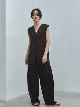 「feepur（フェピュール）のアイテム（パンツ）」を使った、feepurさん（レディース・166cm）の春コーディネート