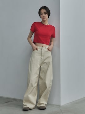 「feepur（フェピュール）のアイテム（パンツ）」を使った、feepurさん（レディース・166cm）の春コーディネート