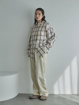 「アイテム（サンダル）」を使った、feepurさん（レディース・168cm）の秋コーディネート