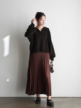 「ニット/セーター」｜feepurさん（レディース・156cm）の秋コーディネート