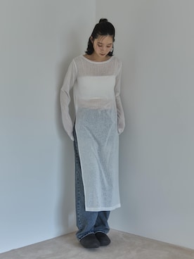 「スリットワンピース」｜feepurさん（レディース・168cm）の夏コーディネート