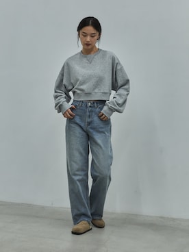 「アイテム（スウェット）」を使った、feepurさん（レディース・173cm）の秋コーディネート