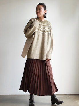 feepurさん（レディース・172cm）の冬コーディネート