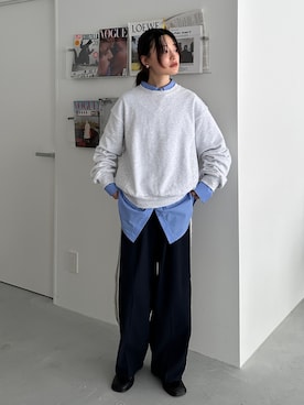 「アイテム（スウェット）」を使った、feepurさん（レディース・160cm）の秋コーディネート