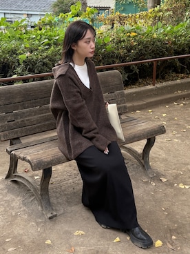 「Firsthand（ファーストハンド）のアイテム」を使った、feepurさん（レディース・153cm）の冬コーディネート