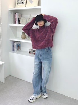 「NEW BALANCE（ニューバランス）のアイテム」を使った、feepurさん（骨格ウェーブ・レディース・156cm）の冬コーディネート