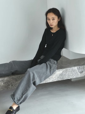 「feepur（フェピュール）のアイテム（デニムパンツ）」を使った、feepurさん（レディース・161cm）の夏コーディネート