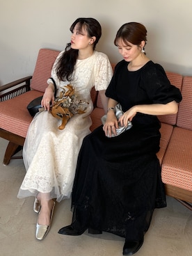「feepur（フェピュール）のアイテム（ワンピース/ドレス）」を使った、feepurさん（レディース・158cm）の春コーディネート