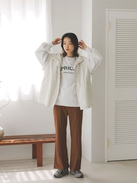 「feepur（フェピュール）のアイテム（ジャケット/アウター）」を使った、feepurさん（レディース・169cm）の秋コーディネート