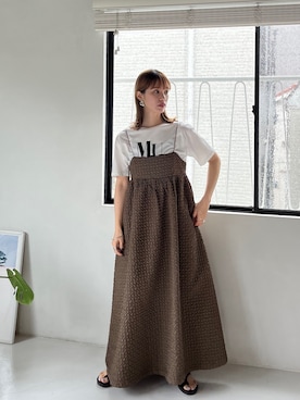 「feepur（フェピュール）のアイテム（ワンピース/ドレス）」を使った、feepurさん（レディース・154cm）の春コーディネート