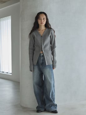 「feepur（フェピュール）のアイテム（デニムパンツ）」を使った、feepurさん（レディース・161cm）の秋コーディネート