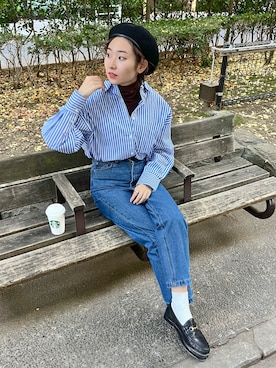 「FUDGE」｜「アイテム（その他）」を使った、feepurさん（レディース・156cm）の秋コーディネート