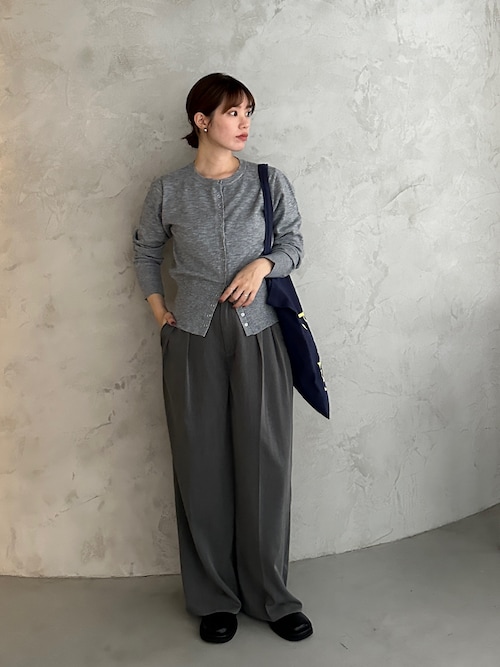 セール】【ハンドウォッシャブル】メニーボタンコンパクトカーディガン