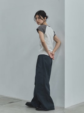 「タックパンツ」｜feepurさん（レディース・160cm）の春コーディネート