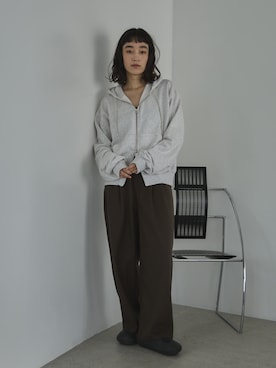 「アイテム（サンダル）」を使った、feepurさん（レディース・163cm）の冬コーディネート