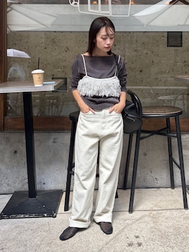 「アイテム（その他トップス）」を使った、feepurさん（レディース・153cm）の秋コーディネート