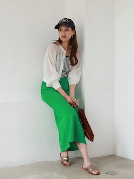 「feepur（フェピュール）のアイテム（キャミソール）」を使った、feepurさん（レディース・164cm）の夏コーディネート